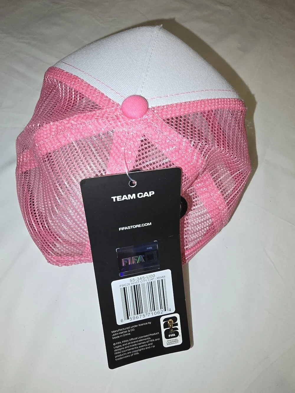 Miami FIFA Pink and White Trucker Hat